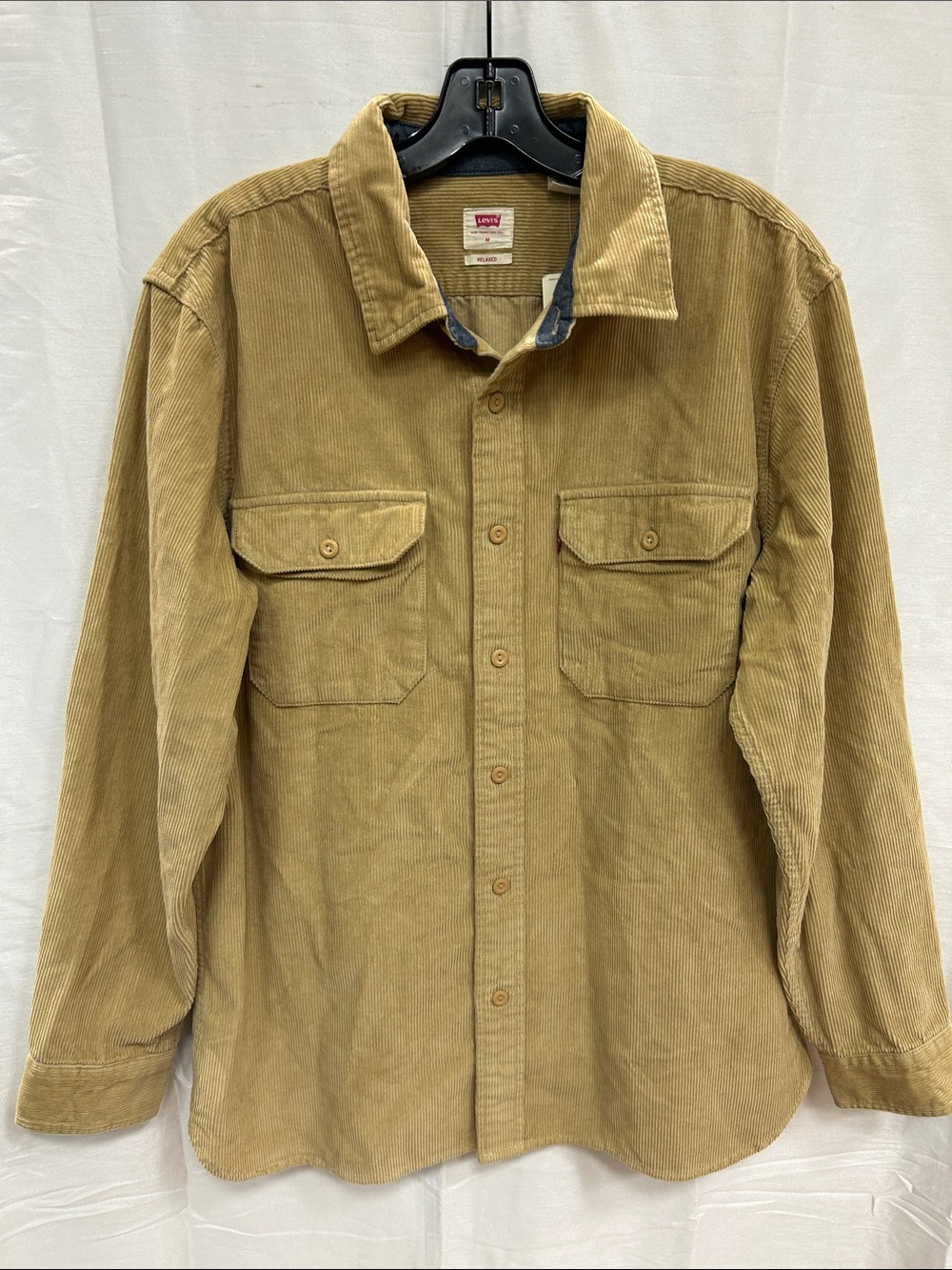 Levi's Men's Corduroy Shirt Jacket in Tan Brown